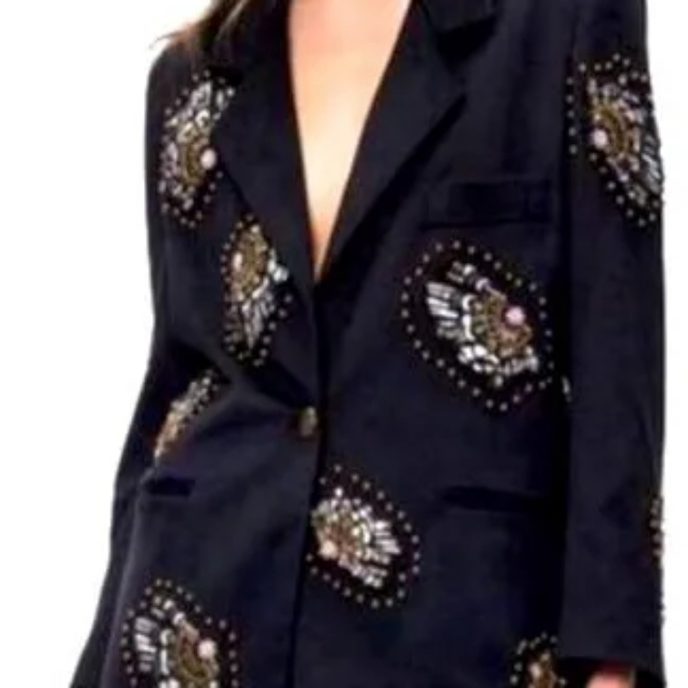VIVIENNE HU BUTTERFLY PATCHES EMBROIDERED JACKET - Picture 3 of 6
